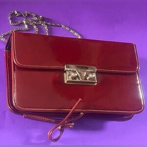Meyers Vintage Burgundy Patent Leather Bag
